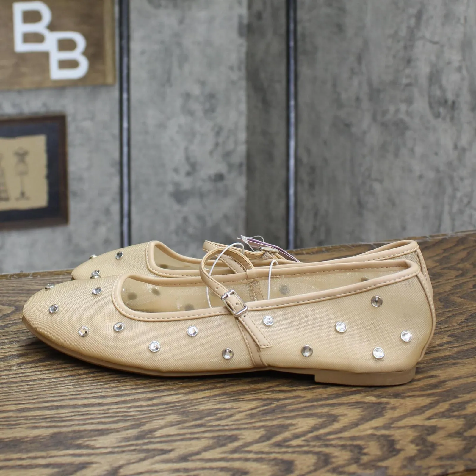 Wild Fable Women's Elsa Mary Jane Ballet Flats with Memory Foam Insole 89886010