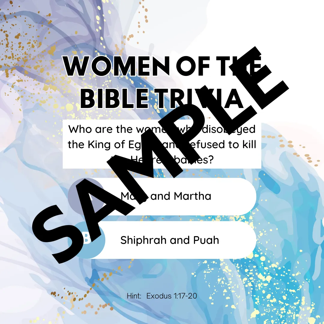 Women of the Bible Trivia Graphics