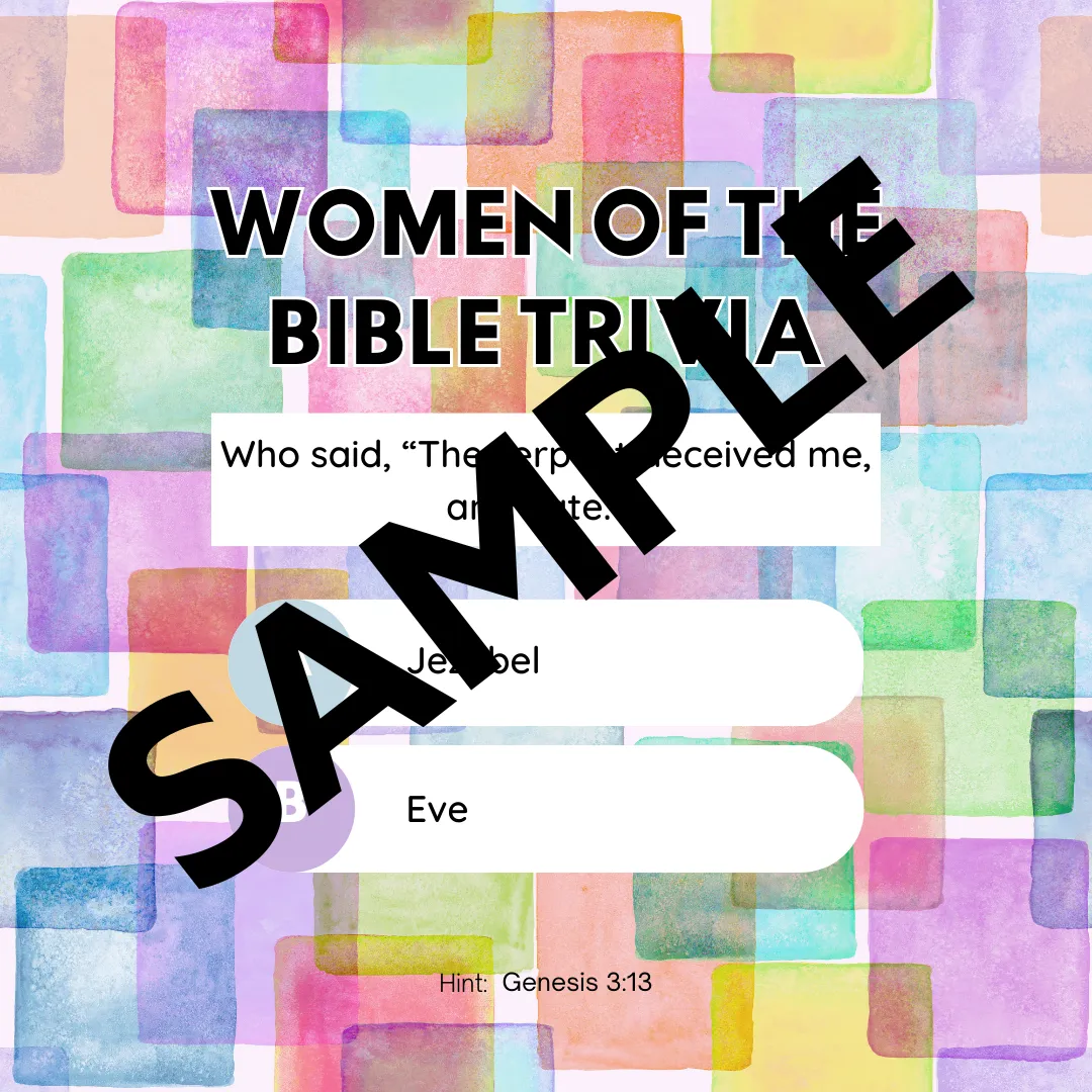 Women of the Bible Trivia Graphics