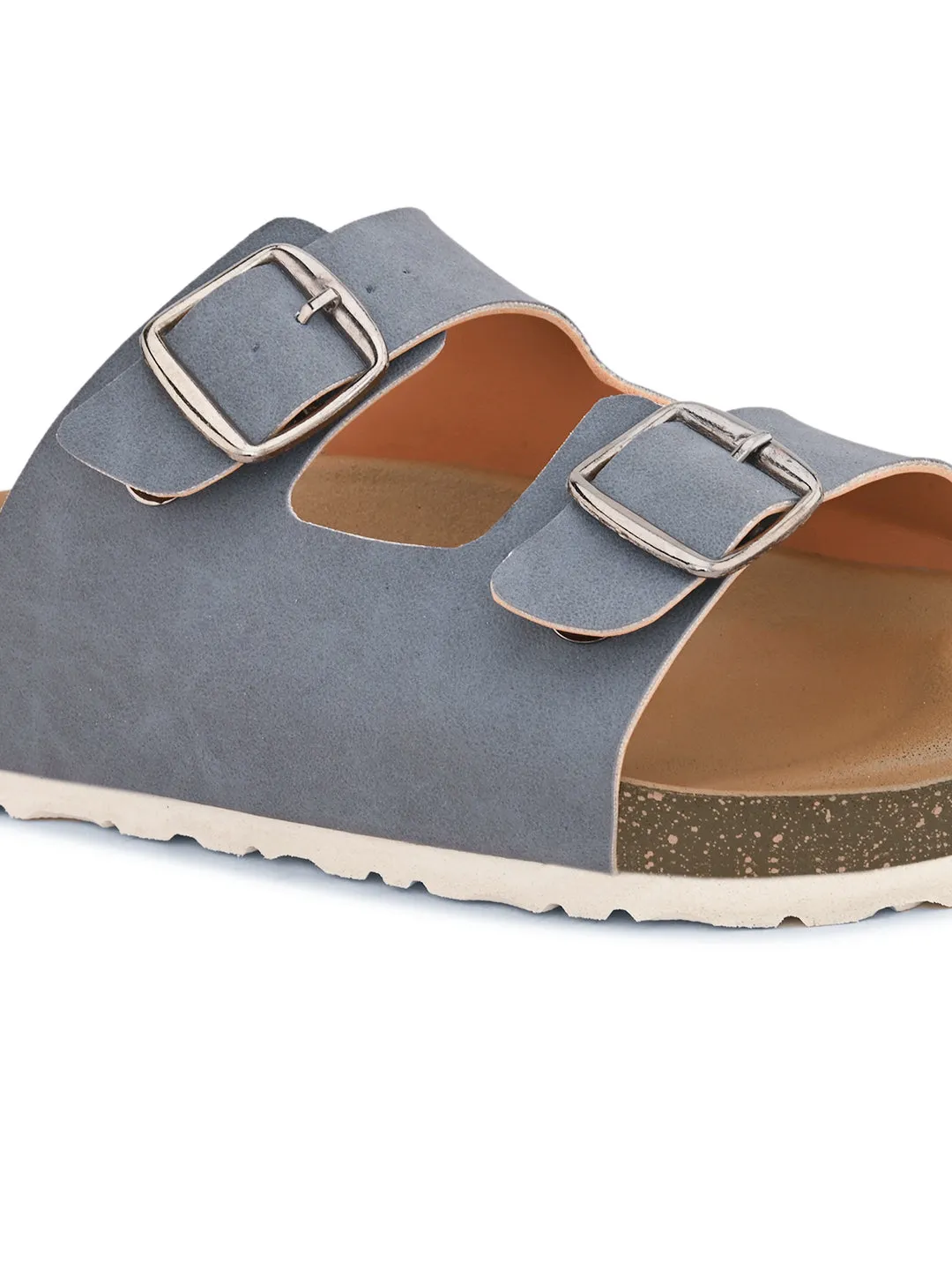 Women Open Toe Flats with Buckles