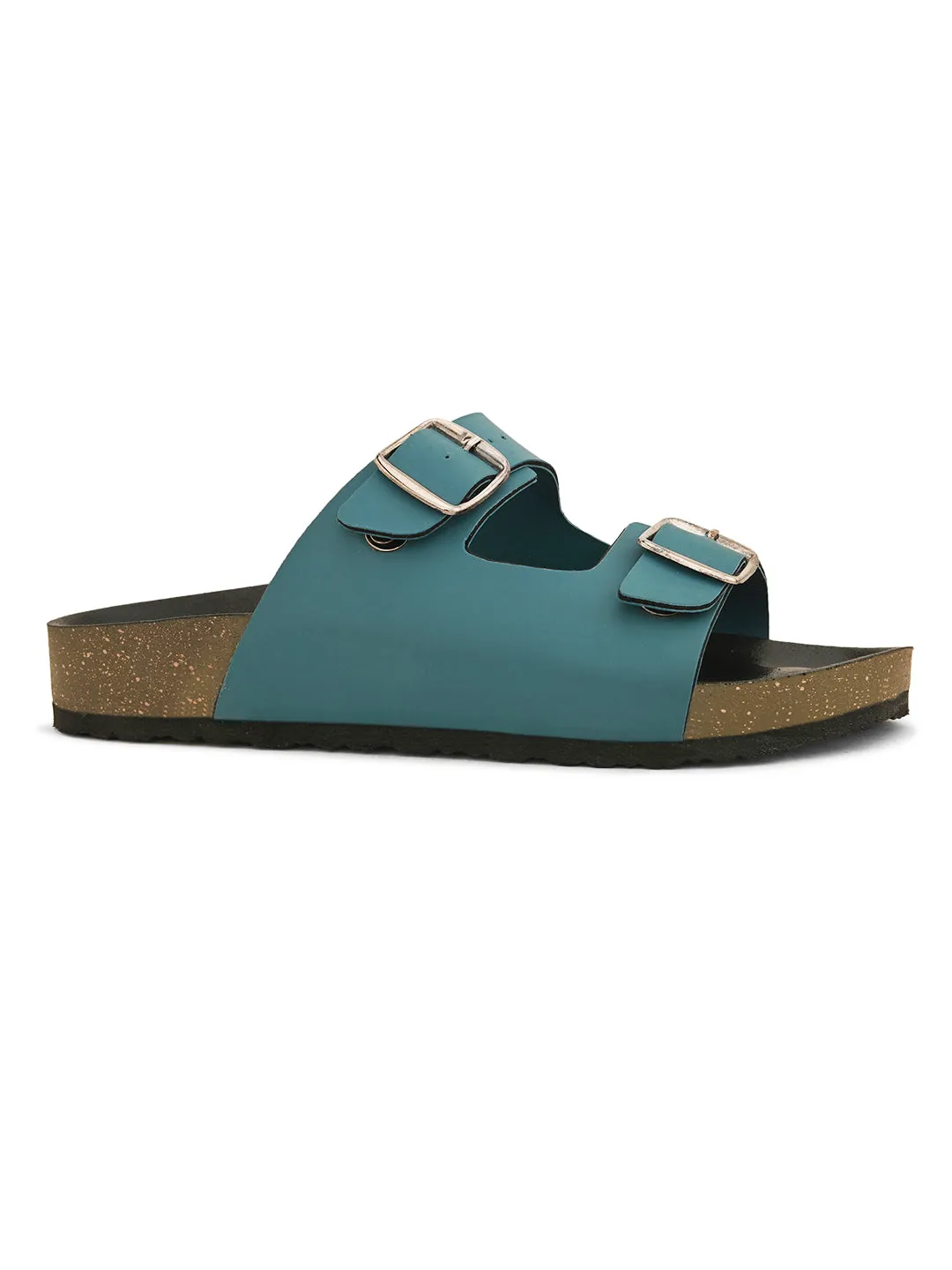 Women Open Toe Flats with Buckles