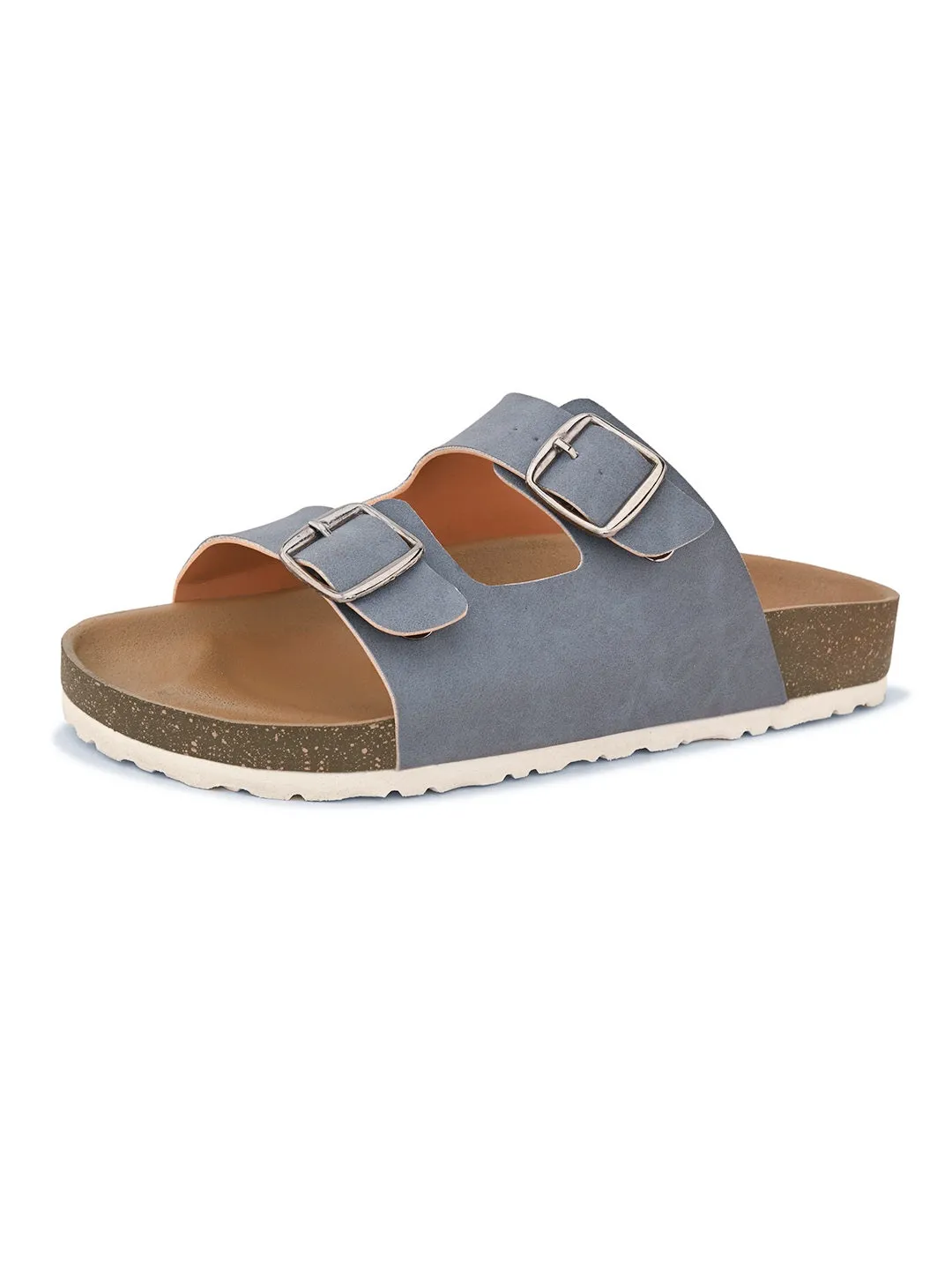 Women Open Toe Flats with Buckles