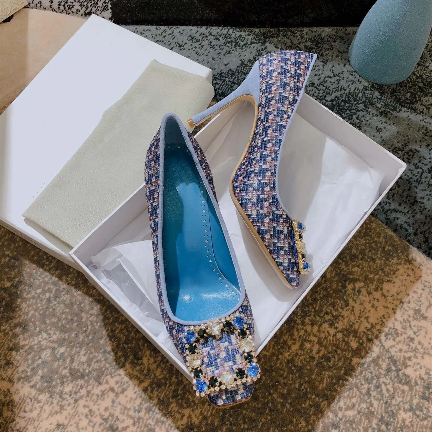 Women Square-Toes High Heels