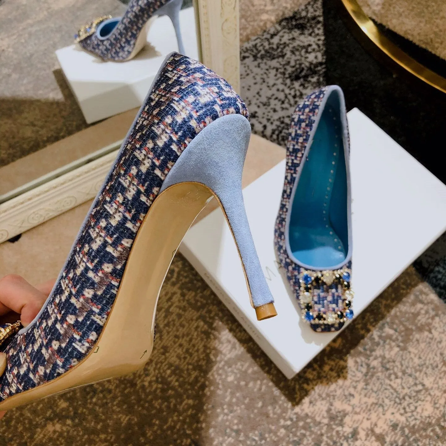 Women Square-Toes High Heels