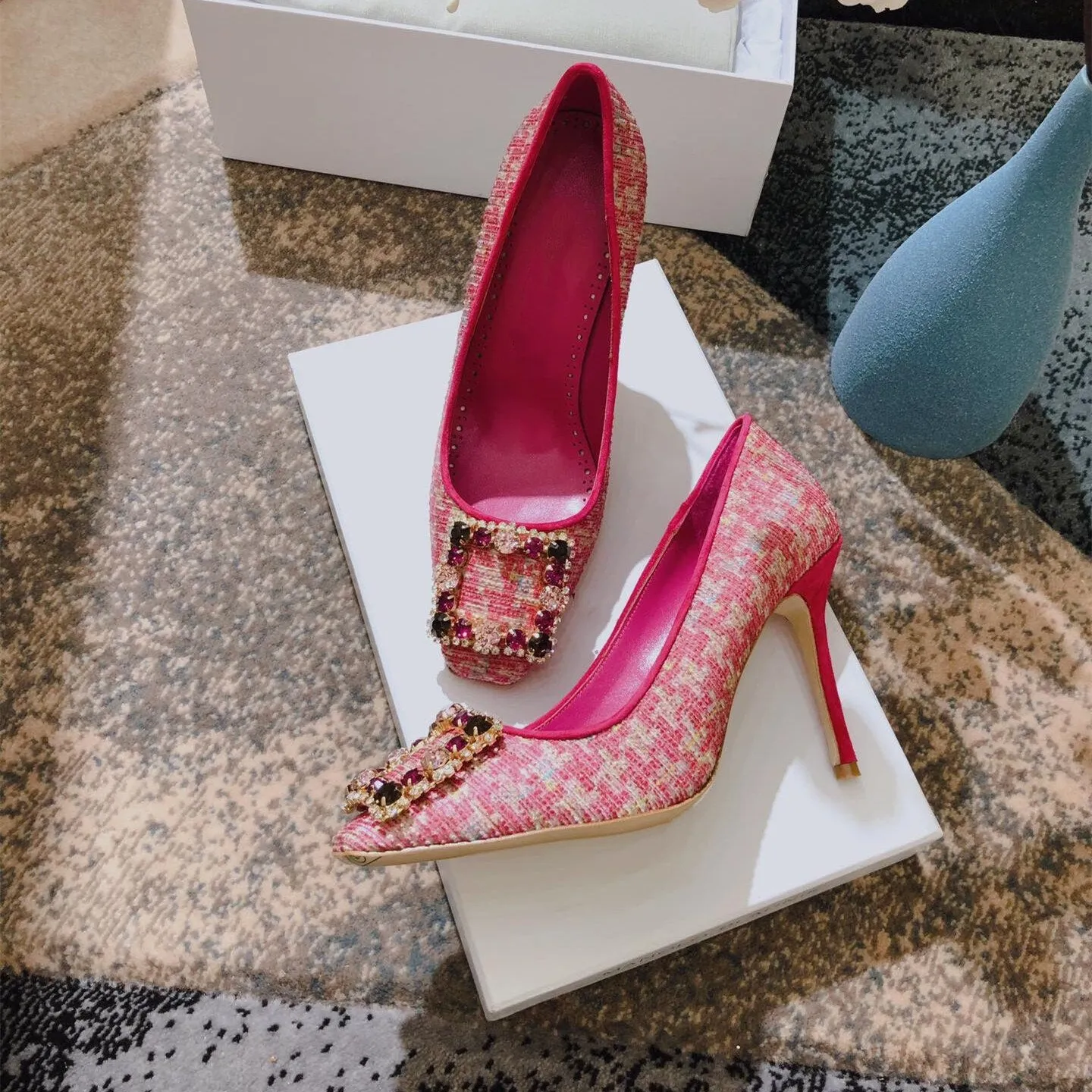 Women Square-Toes High Heels