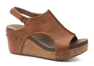 Women's Corkys Carley Wedge in Cognac