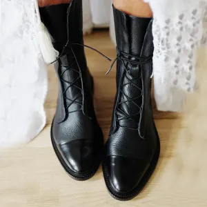 Women's Gaboura Classic Vintage Heeled Boots: High-Quality, Stylish, Warm, and Comfortable