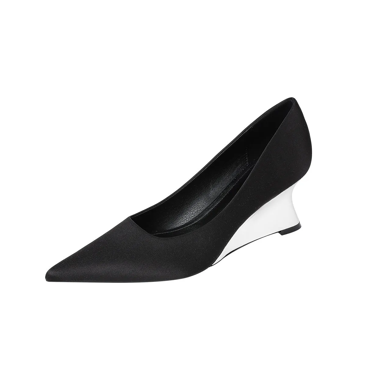 Women's Wedge Shallow Mouth Commuter Retro Pointed Toe Women's Shoes