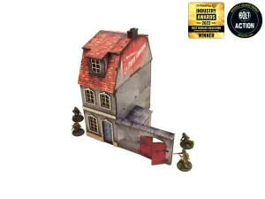 WW2 Normandy Townhouse 1 Pre-Painted - Micro Art Studio