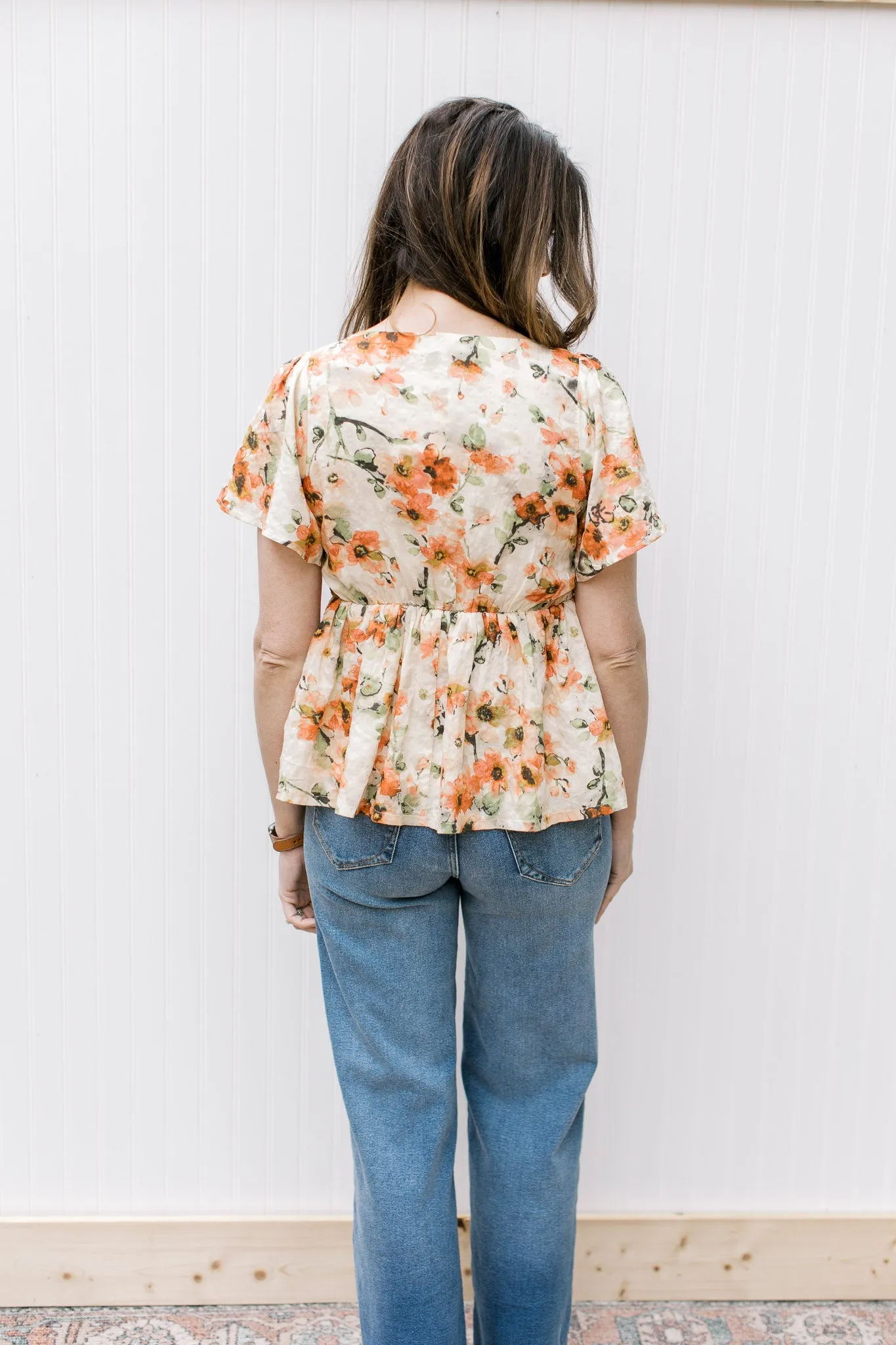 X Oil Painting Floral Top
