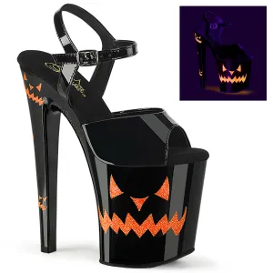 XTREME-809JOL  Black Patent/Black-Neon Orange