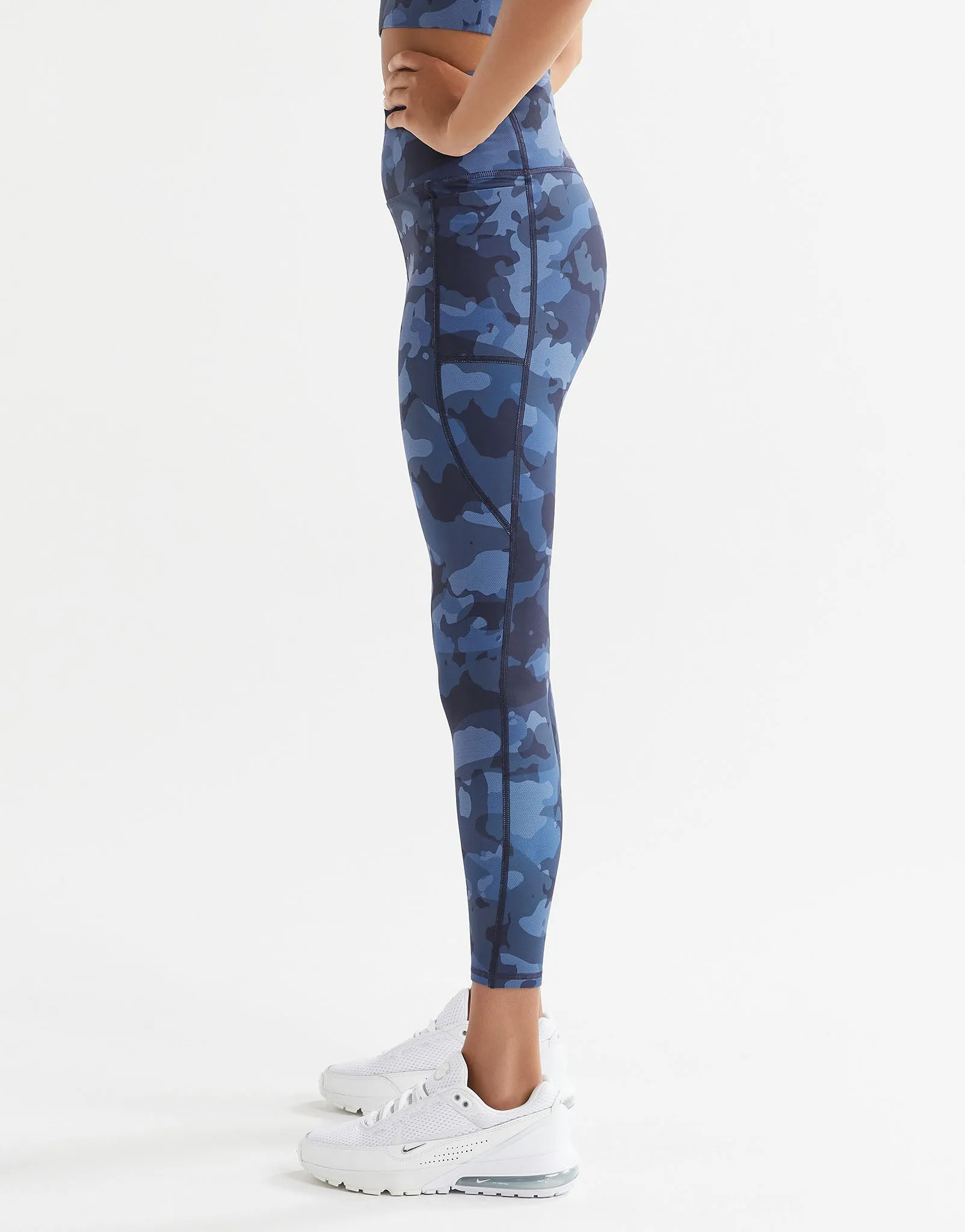 ZOE Air-Core Full Length Legging - Navy Splatter Camo