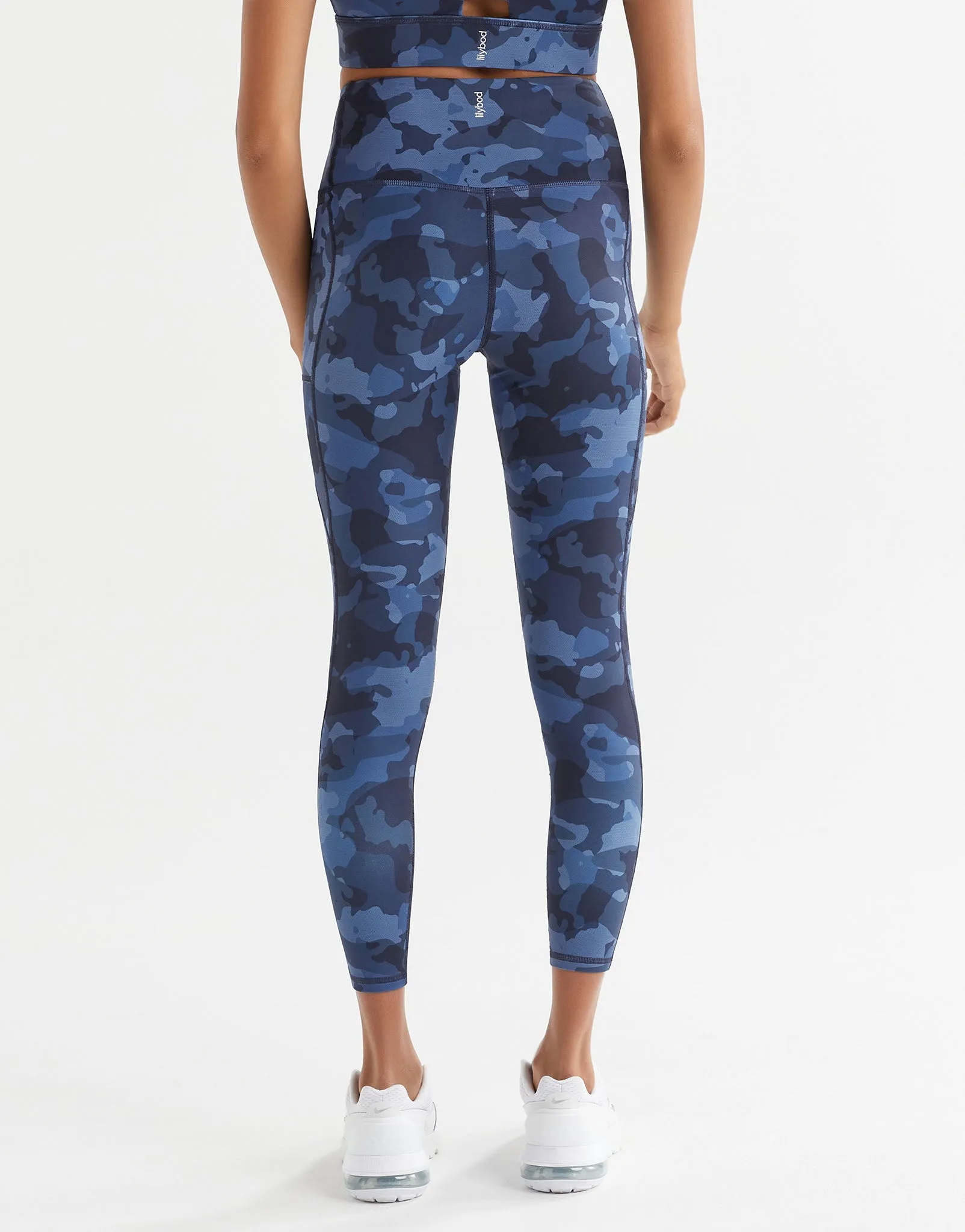 ZOE Air-Core Full Length Legging - Navy Splatter Camo