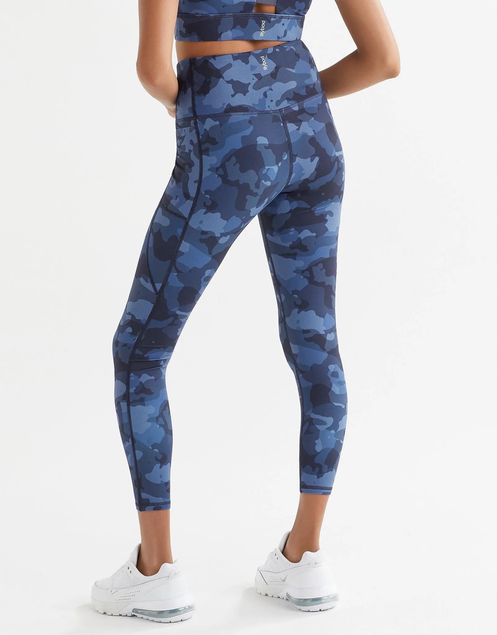 ZOE Air-Core Full Length Legging - Navy Splatter Camo