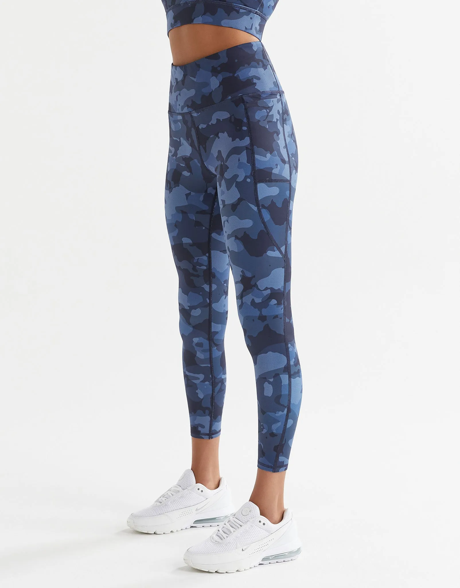 ZOE Air-Core Full Length Legging - Navy Splatter Camo